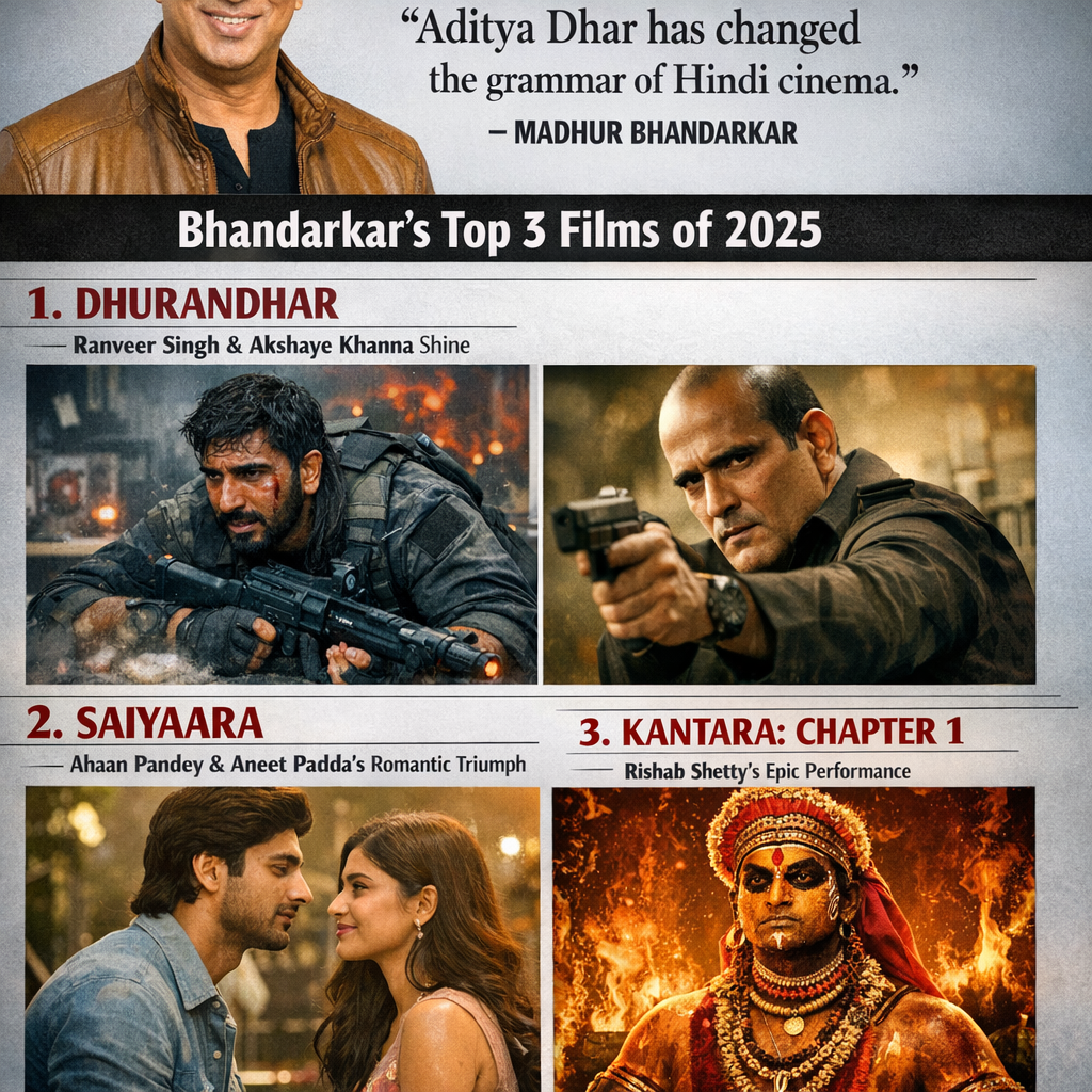 Madhur Bhandarkar's Top Films of 2025: Dhurandhar Dominates Year-End Cinema Reviews, Aditya Dhar Changes Industry Grammar