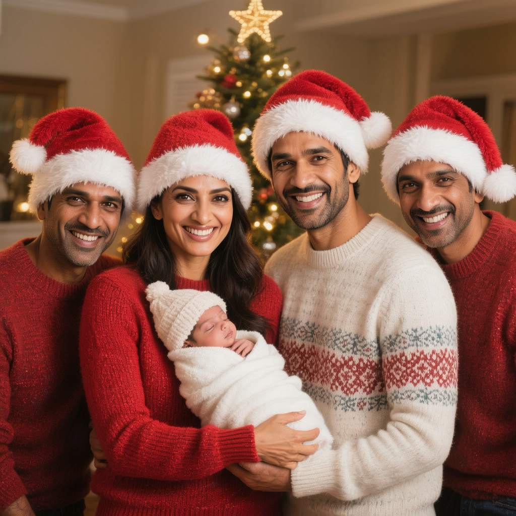 Katrina Kaif and Vicky Kaushal's First Christmas as Parents: Intimate Family Celebration with Newborn Baby Boy