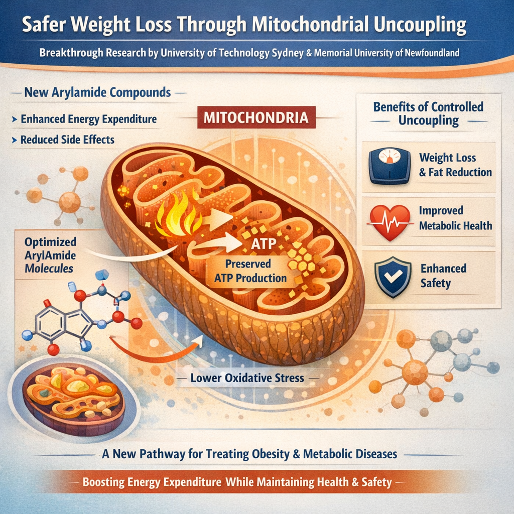 Safer Weight Loss Drugs: How Mitochondrial Uncoupling Helps Cells Burn More Calories Naturally